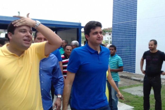 Rui Palmeira ao lado de seu vice