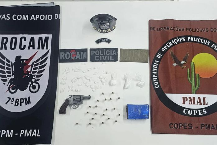 PM-AL apreende armas e drogas durante operações integradas no Sertão