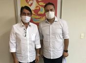 O presidente da ACA, Domício Silva, e o governador de Alagoas, Renan Filho