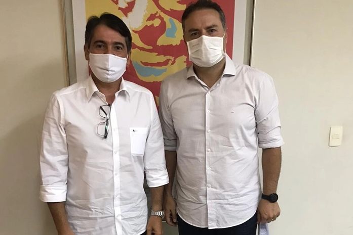 O presidente da ACA, Domício Silva, e o governador de Alagoas, Renan Filho