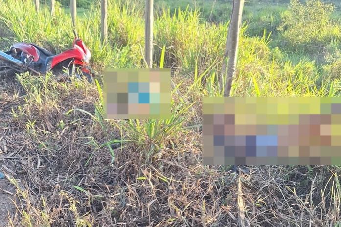 Homem morre e mulher fica ferida após acidente com ciclomotor no Litoral Norte de AL