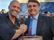 Daniel Silveira e Jair Bolsonaro 