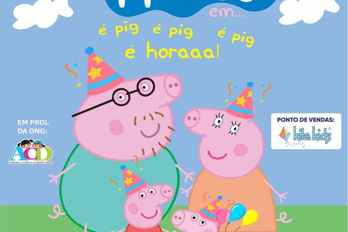 Família Peppa Pig divertido espetáculo chega em Arapiraca
