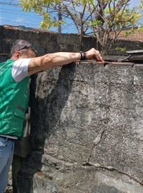 Empresa de concretagem é autuada no bairro Santa Lúcia por despejar resíduos em rede de drenagem