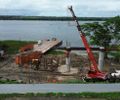 Obra da ponte Penedo (AL) - Neópolis (SE)