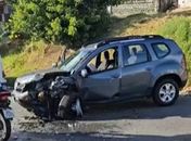 Vídeo: colisão frontal entre dois carros deixa motorista ferido na Chã de Bebedouro