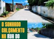 Transformação em Ação: Prefeitura da Barra de Santo Antônio concretiza calçamento na Rua do Chafariz em Santa Luzia