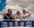Grande mobilização popular marca carreata de Arthur Lira com Luciano Barbosa e Lucas Barbosa em Arapiraca