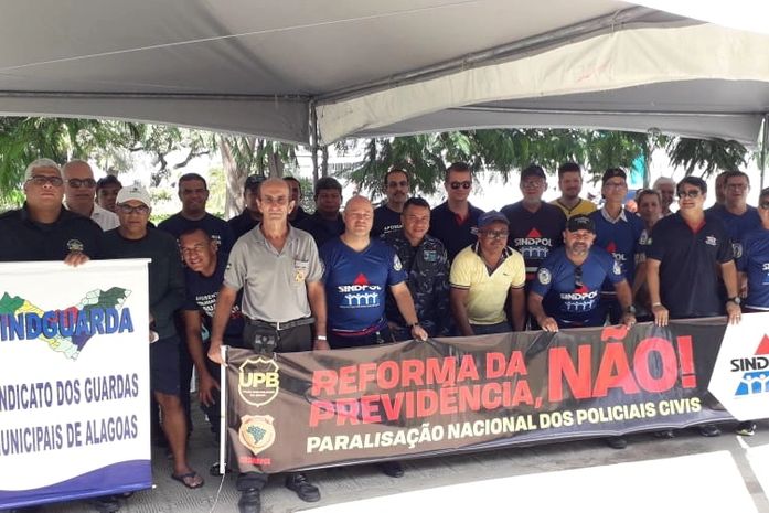 Forças de segurança pública paralisaram as atividades contra reforma da previdência
