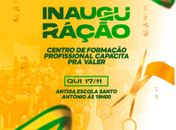 Prefeitura da Barra de Santo Antônio realizará a inauguração do Centro de formação profissional ‘Capacita pra valer’