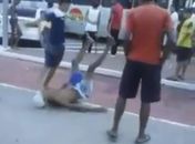Vídeo mostra jovem sendo agredido em suposta briga de torcida
