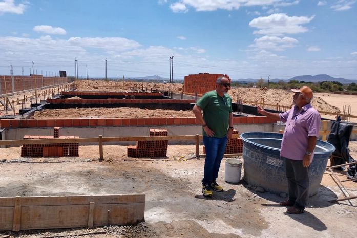 Em Delmiro obra de escola em tempo integral avança com a força da Prefeitura