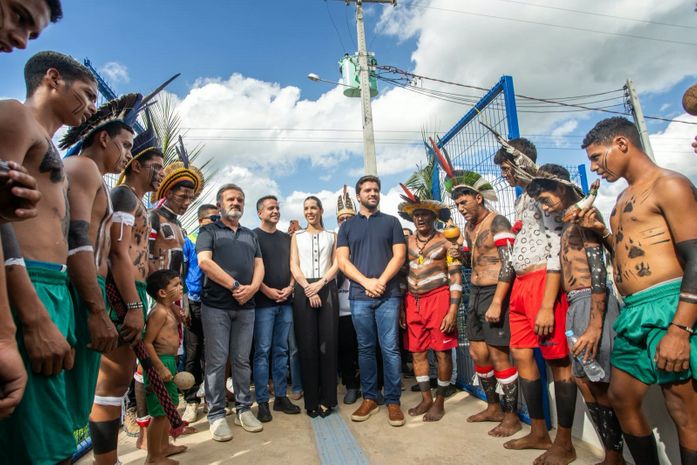 Prefeito Lucas Santos recebe governador, Paulo Dantas, para inauguração de obras e assinatura de ordens de serviço em Traipu 