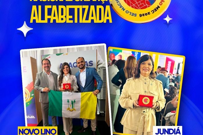 Selo Ouro Compromisso Criança Nacional Criança Alfabetizada: Instituto Terra comemora resultados do Promove em Novo Lino e Jundiá