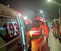 Equipes do Corpo de Bombeiros realizam resgate