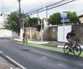 Gruta e Serraria ganham faixa compartilhada para ciclistas e cadeirantes