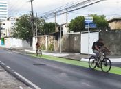 Gruta e Serraria ganham faixa compartilhada para ciclistas e cadeirantes