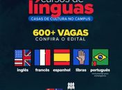 São 646 vagas para os cursos de Espanhol, Inglês, Libras, Língua Francesa e Português