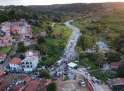 Foto espacial mostra a dimensão da caravana 