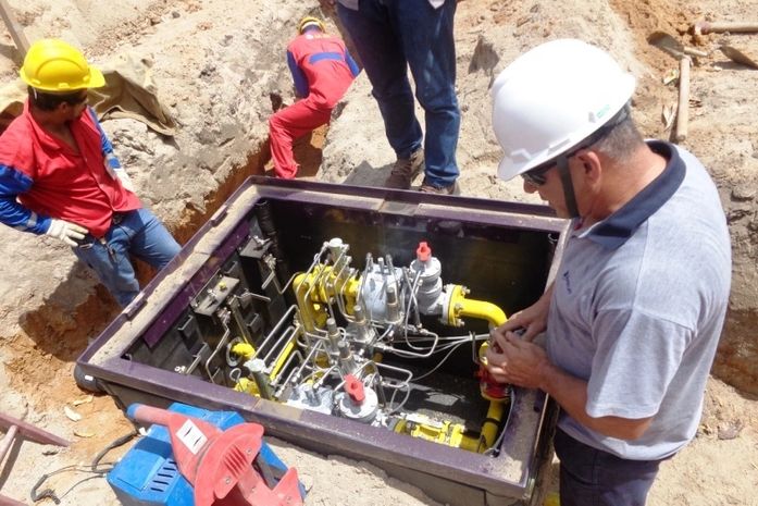 Arsal fiscaliza montagem de nova Estação de Gás Natural em Maceió