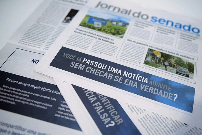 Senado faz campanha de combate a notícias falsas