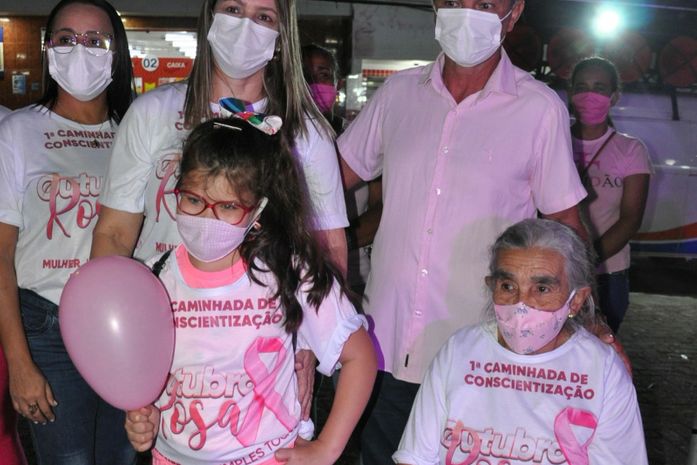 Caminhada de conscientização marca início da Campanha Outubro Rosa em Anadia
