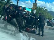 Suspeitos de homicídios e tráfico são presos em abordagem a carro por aplicativo na parte alta de Maceió