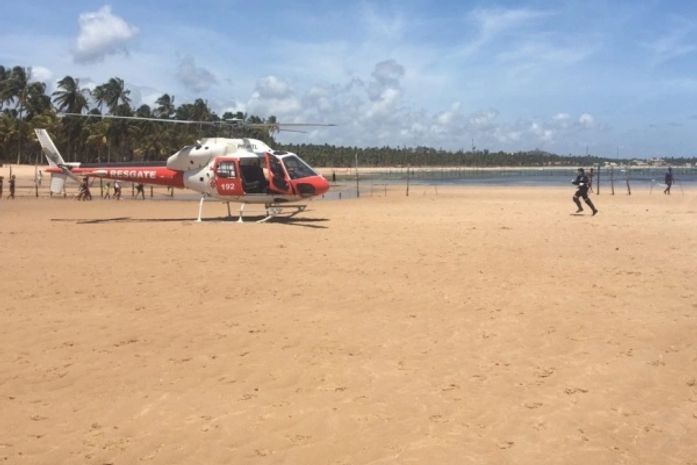 Grupamento Aéreo socorre vítimas de afogamentos e acidentes