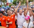 “Lira é diferenciado”: milhares celebram “Arthur, nosso senador” em Caminhada da Vitória com JHC e Marina no domingão da orla de Maceió