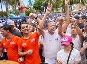 “Lira é diferenciado”: milhares celebram “Arthur, nosso senador” em Caminhada da Vitória com JHC e Marina no domingão da orla de Maceió