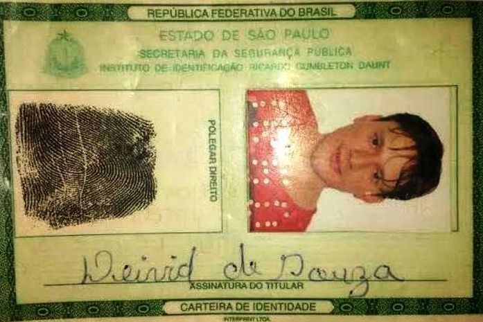 Documento de identificação falso apresentado pelo acusado