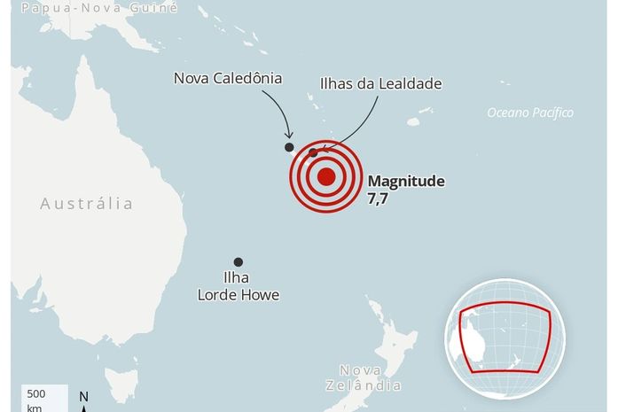 Terremoto no sul do Pacífico em 10 de fevereiro de 2021