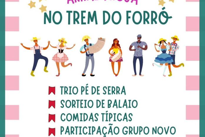 “Arraiá Rosa no Trem do Forró” promete agitar o mês de junho com muita música e tradição

