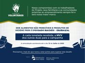Programa de Voluntariado da MVV fomenta solidariedade à população craibense