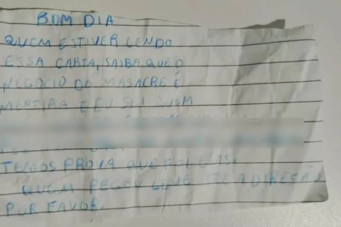 Bilhetes com ameaça de massacre e símbolos nazistas são achados em escola em Coruripe