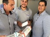 Prefeito Celino Rocha e secretário de Administração, Sandro Barbosa