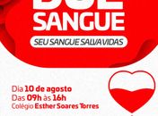 Campanha para doação de sangue ocorrerá terça-feira, 10, em São Miguel dos Campos