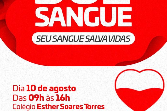 Campanha para doação de sangue ocorrerá terça-feira, 10, em São Miguel dos Campos