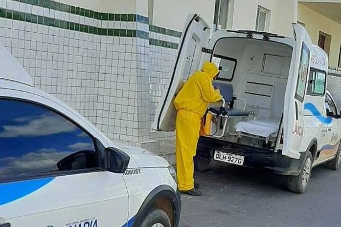 Secretaria realiza desinfecção de Hospital, Unidades de Saúde e Frota de Veículos em Anadia