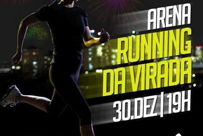 Atletas vestem branco na última corrida do ano