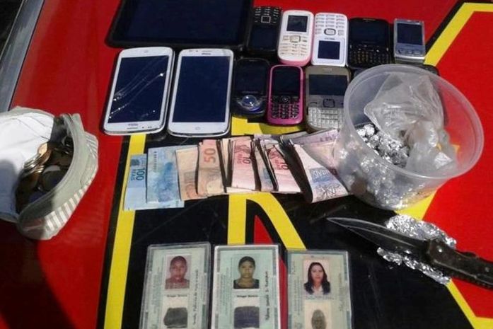 Material apreendido durante a operação
