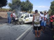 Grave acidente deixa quatro funcionários dos Correios mortos na Al-220 