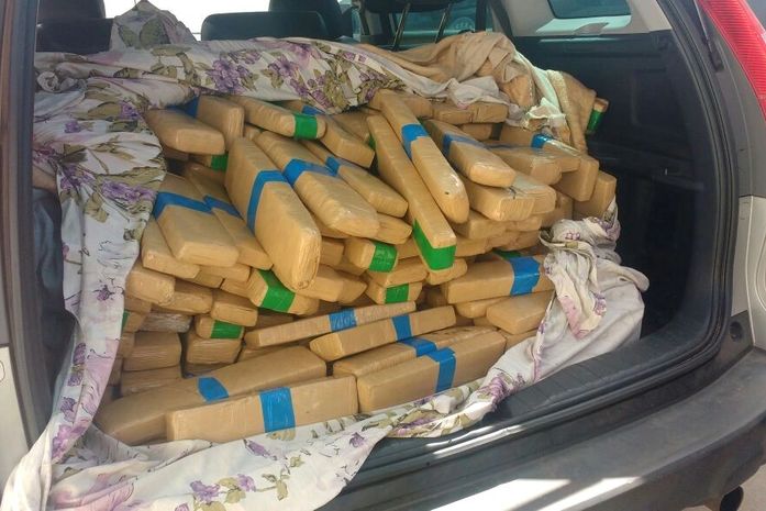 Policia prende casal com mais de 200 quilos de maconha dentro de veículo na BR 101