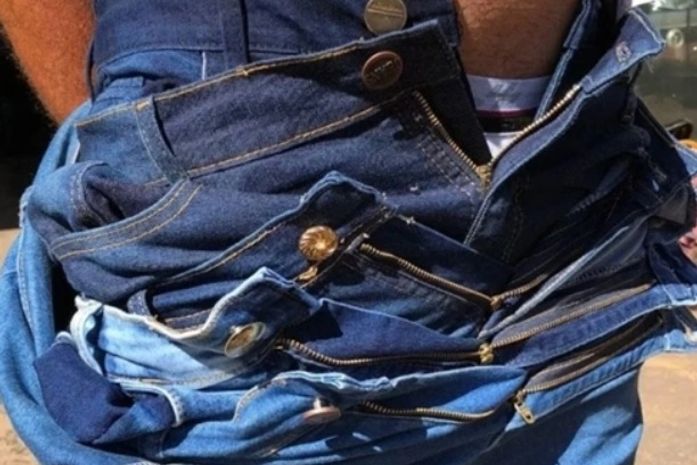Após três horas de "provador", homem é preso em flagrante furtando roupas em estabelecimento comercial, na capital