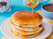Que tal uma panqueca americana no café da manhã?