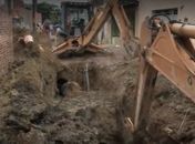 Obra de esgotamento sanitário