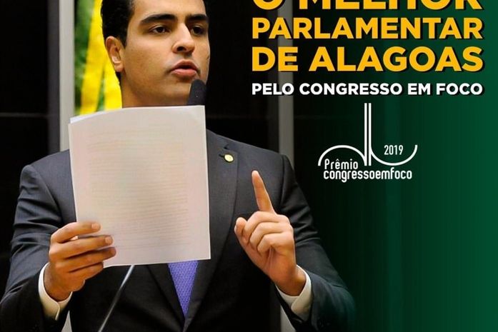 Pela quarta vez, JHC ganha prêmio de melhor Deputado Federal por Alagoas