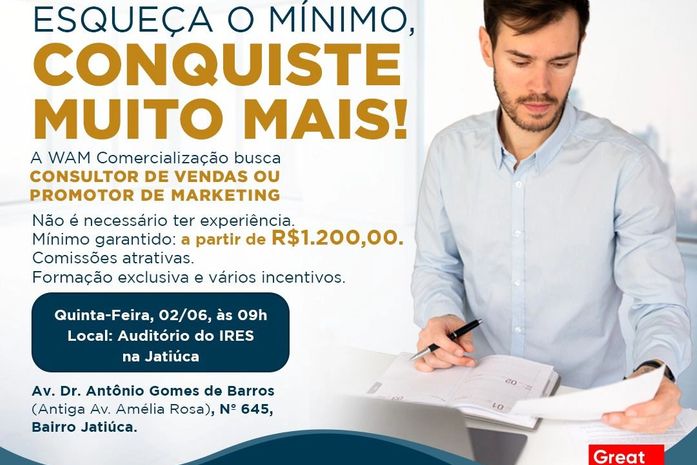 Maior comercializadora do mundo contrata em Maceió