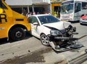 Colisão deixou trânsito lento no local