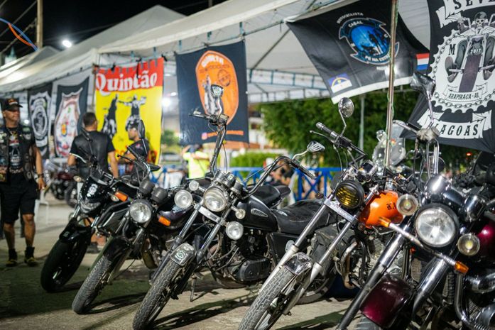 Exposição de motocicletas e apresentações musicais marcam 1º Traipu Motofest